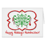 Happy Holidays Hairdresser Cards