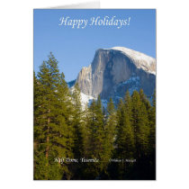 Happy Holidays, Half Dome Yosemite California cards
