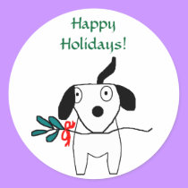 Happy Holidays! -Holiday Greeting Stickers by Horseshoes3 Happy Holidays! -Holiday Greeting Stickers