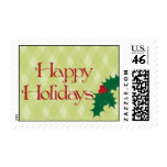 Happy Holidays - Holly stamps