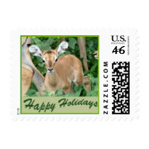 Happy Holidays - Impala Fawn Postage Stamp (small) by YourSafariExpert Happy Holidays - Impala Fawn Postage Stamp (small)