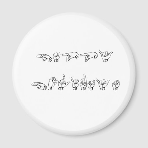 Happy Holidays In Sign Language Magnet Zazzle