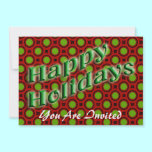 Happy Holidays invitations