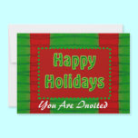 Happy Holidays invitations
