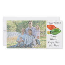 Happy Holidays Italian Lights Photo Card