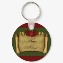Happy Holidays keychains