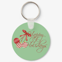 Happy Holidays keychains