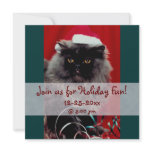 Happy Holidays Kitty Cat Invitations Announcements