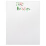 Happy Holidays Letterhead