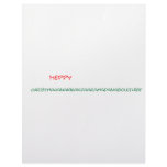 Happy Holidays Personalized Letterhead