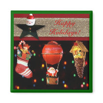 Happy Holidays Magnet by elenaind Happy Holidays Magnet