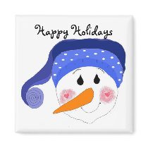 Happy Holidays magnets