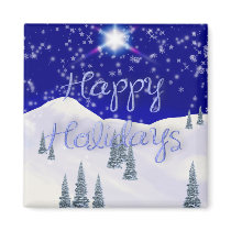 Happy Holidays magnets