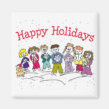 Happy Holidays Magnet