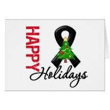 Happy Holidays Melanoma Awareness Cards