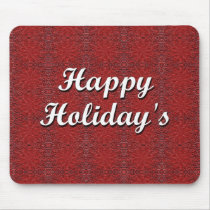 Happy Holiday's mousepads by JustParties Happy Holiday's mousepads