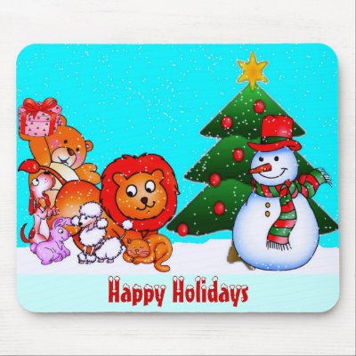Happy Holidays Mousepad by elenaind