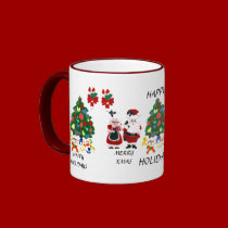 HAPPY HOLIDAYS! Mug by zazzitup HAPPY HOLIDAYS! Mug