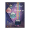 Happy Holidays Multi Bulbs Holiday Postcard