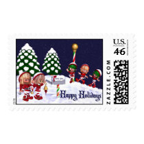 Happy Holidays- North Pole Mail, Christmas, stamps