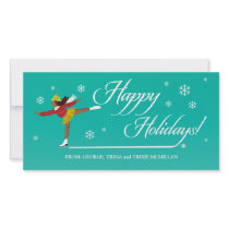 Happy Holidays on Ice Customized Photo Card