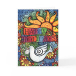 Happy Holidays Peace Dove Card