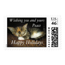 Happy Holidays Peace stamps