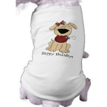 Happy Holidays Pet Shirt pet clothing