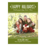 Happy Holidays Photo Card | Joy Love Peace Wishes Custom Invitations