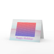 Happy Holidays, photo greeting cards card