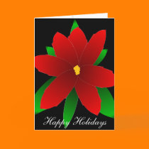 Happy Holidays Poinsettia cards