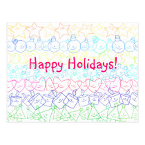 Happy Holidays! postcards
