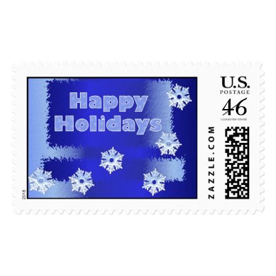 Happy Holidays postage