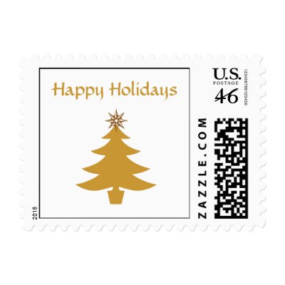 Happy Holidays postage