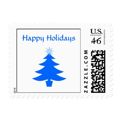 Happy Holidays postage