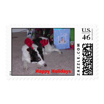 Happy Holidays postage