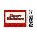 Happy Holidays postage