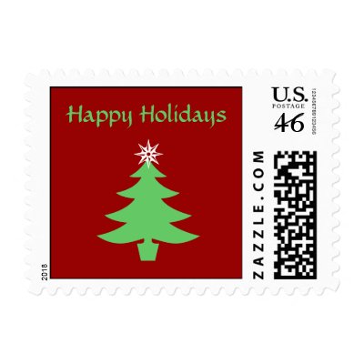 Happy Holidays postage