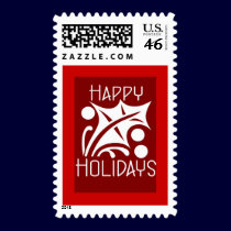 Happy Holidays postage