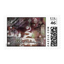 luminaart, byluminaart, christmas, new year, christmas postage, custom postage, modern, funky, chic, postage, new year's day, Stamp with custom graphic design