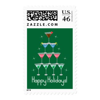 Happy Holidays stamp