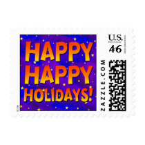Happy Holidays Postage stamps