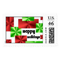 Happy Holidays Postage Stamp by dndartstudio Happy Holidays Postage Stamp