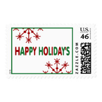 Happy Holiday's Postage Stamp