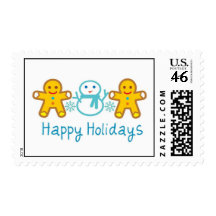 Happy Holidays Postage Stamp