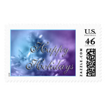 Happy Holidays Postage Stamp Merry Christmas