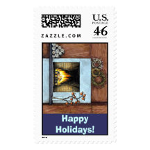Happy Holidays! Postage Stamps