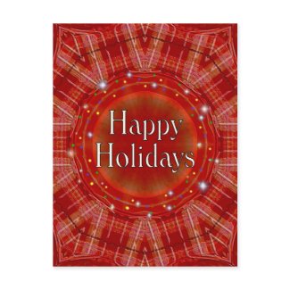 Happy Holidays postcard