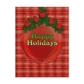 Happy Holidays postcard