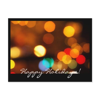 happy holidays postcard by emuhlee